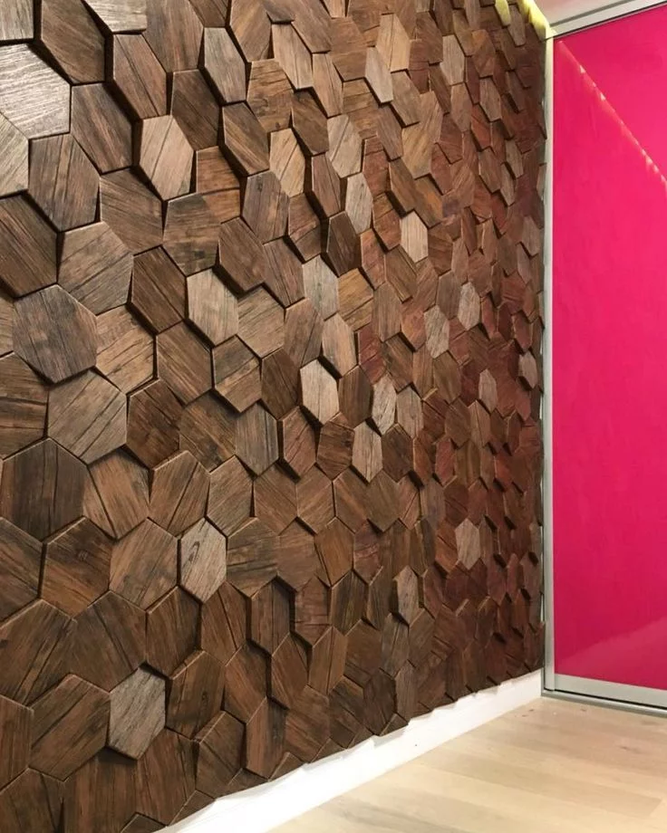 Стеновые панели из натурального дерева в интерьере Loft Look Стеновые панели из натурального дерева
