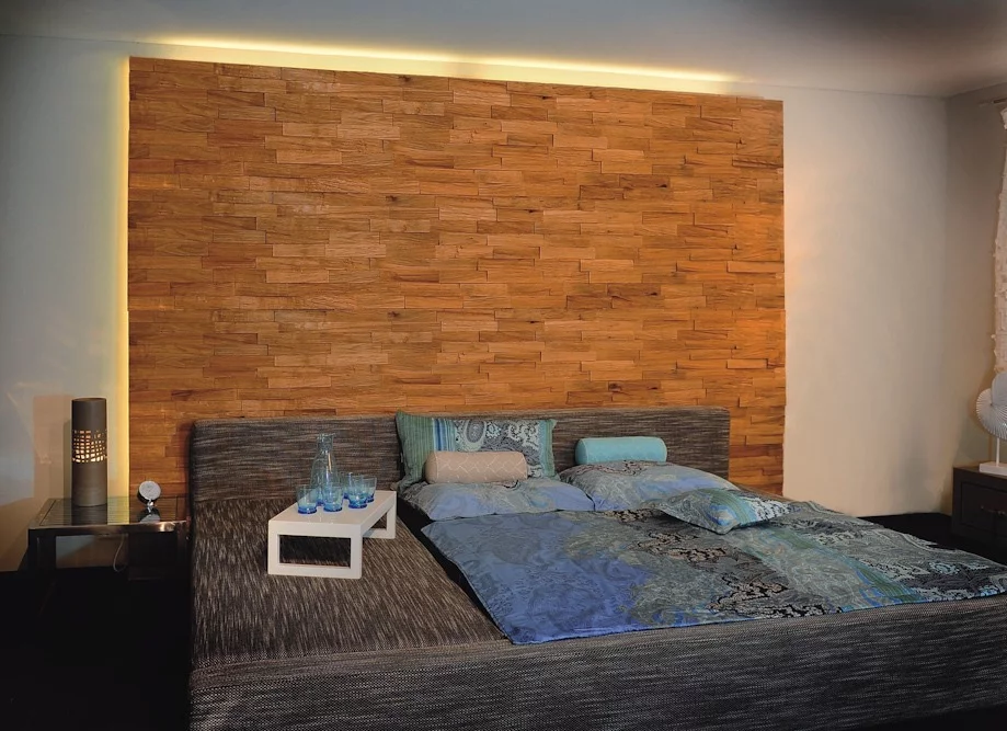 Стеновые панели из натурального дерева в интерьере Loft Look Стеновые панели из натурального дерева