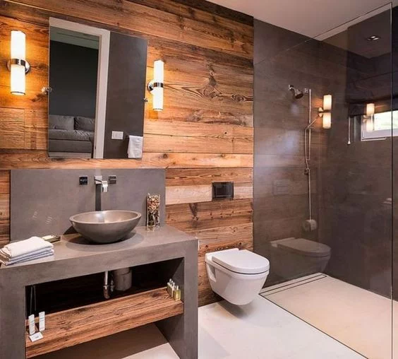 Стеновые панели из натурального дерева в интерьере Loft Look Стеновые панели из натурального дерева
