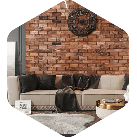 Стеновые панели из натурального дерева в интерьере Loft Look Стеновые панели из натурального дерева в интерьере