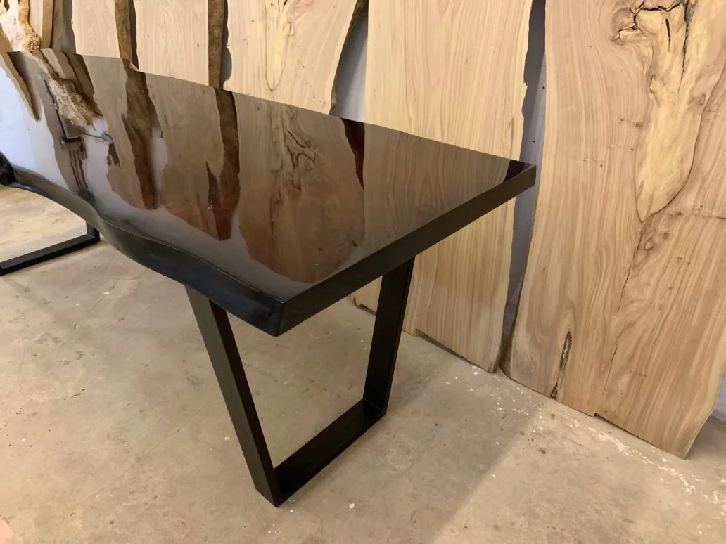 Cedar nut slab table — фото 4