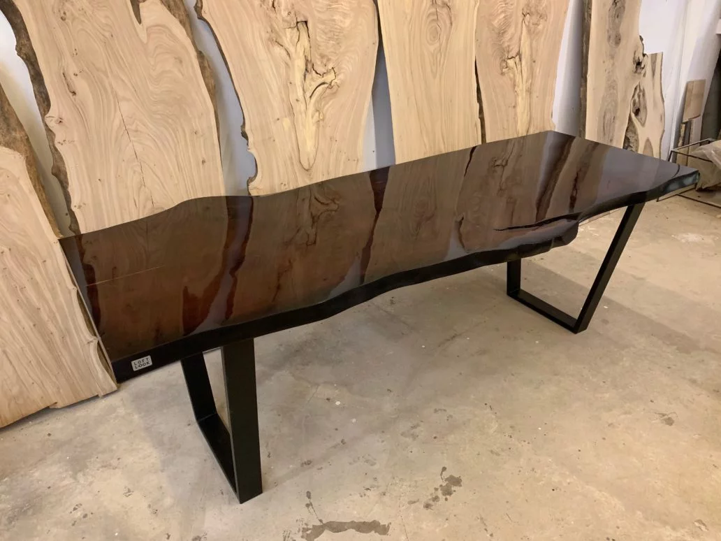 Cedar nut slab table — фото 2