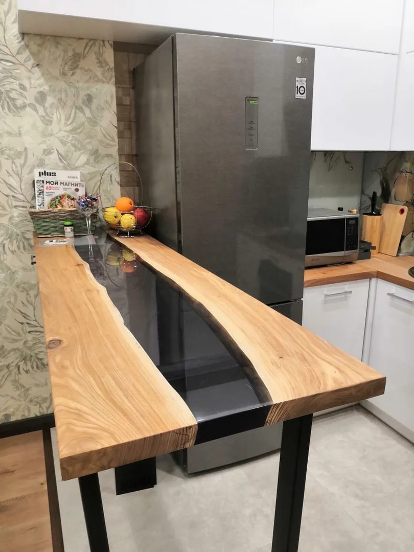 Bar counter from solid elm — фото 2