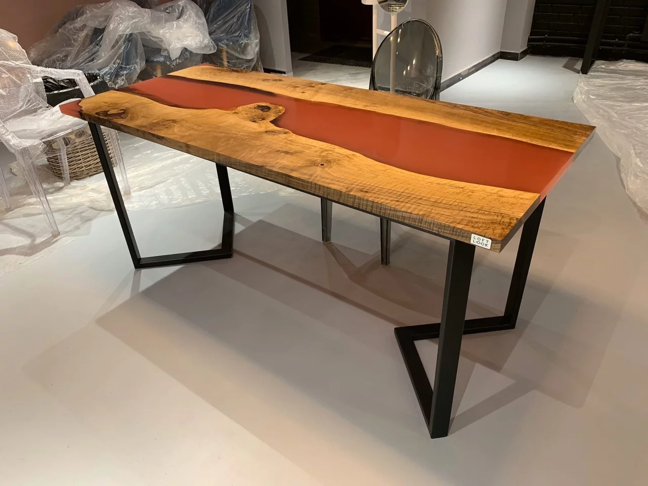 Walnut river table — фото 8