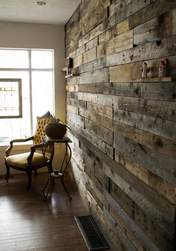 Амбарная доска в интерьере Loft Look Амбарная доска в интерьере