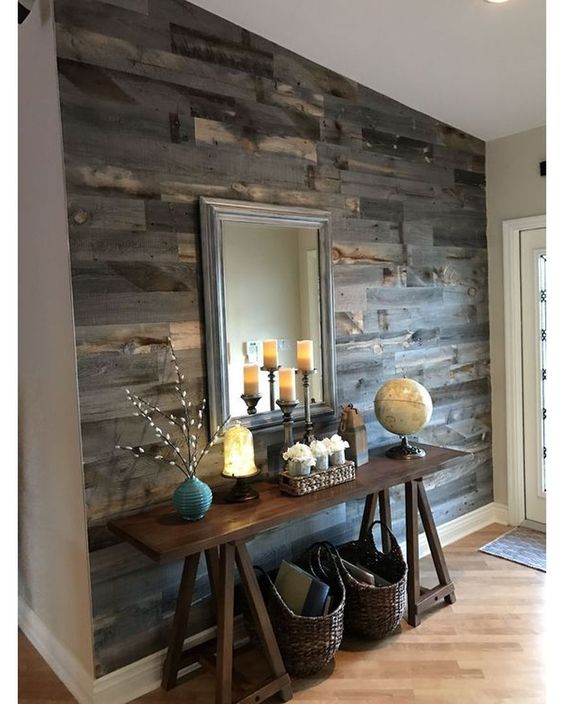 Амбарная доска в интерьере Loft Look Амбарная доска в интерьере