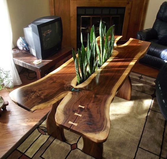 Столы из массива дерева опять в тренде Loft Look Столы из массива дерева опять в тренде
