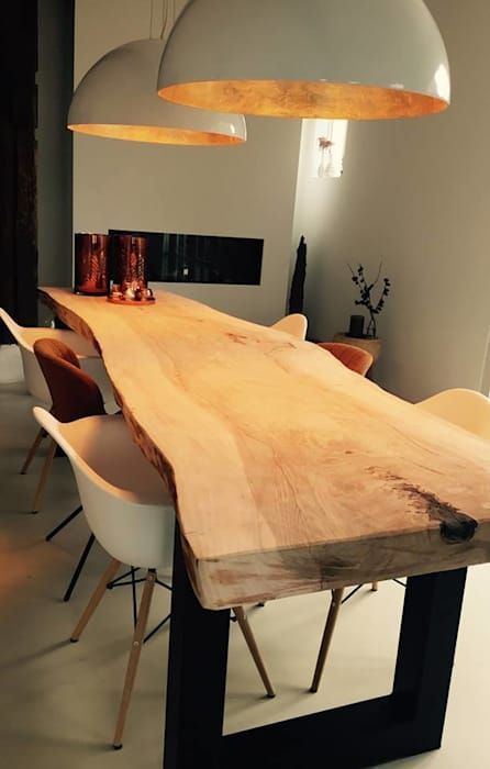 Столы из массива дерева опять в тренде Loft Look Столы из массива дерева опять в тренде